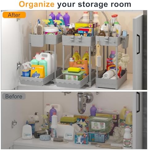 Sevenblue 3-Pack 2-Tier Under Sink Organizers - Image 3