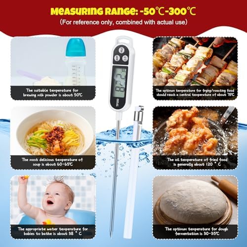 Copkim 6 Pcs Food Thermometer Instant Read Probe BBQ - Image 5