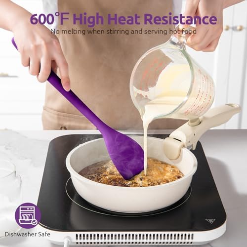 U-Taste Silicone Cooking Spoon, 13.3" Long Large Mixing Spoon - Image 3