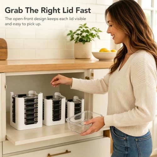 Lid Organizer for Brilliance Nap-on Lid, Fits 4.7 & 3.2 Cup, 1.3 Cup, 0.5 Cup - Image 6