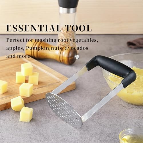 Potato Masher, LCCOWO Stainless Steel Potatoes Masher Kitchen Tool, Mashed - Image 7