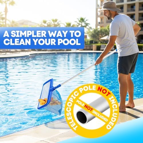 Pool Skimmer Net, Professional Swimming Pool Leaf Skimmer - Image 7