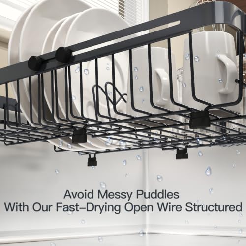 MAJALiS Grey Expandable Dish Drying Rack Over The Sink - Image 7