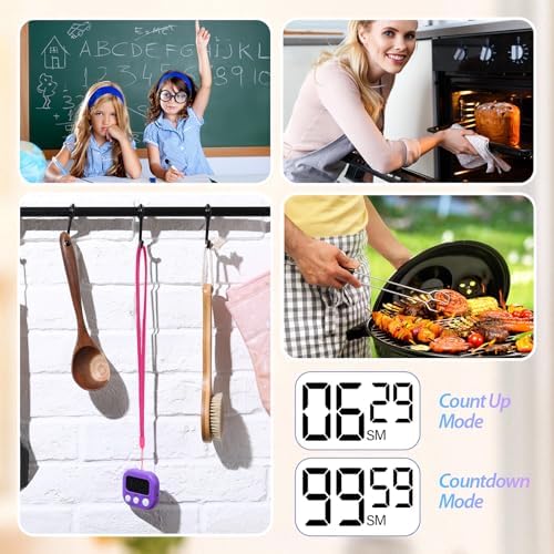 Leumoi 24 Pcs Digital Kitchen Timer Bulk Timer - Image 5