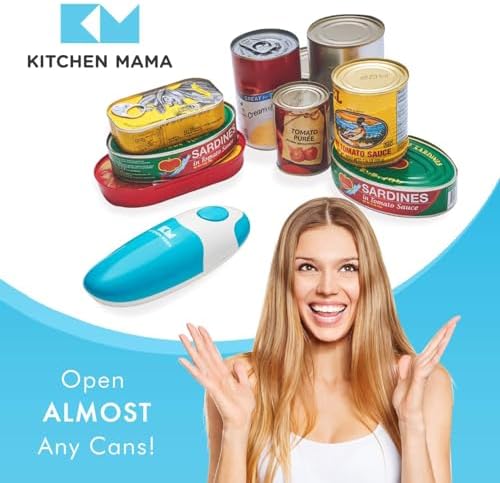 Kitchen Mama Auto Electric Can Opener, Battery Operated, Sky Blue - Image 4