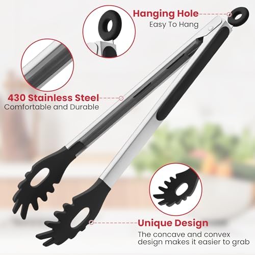 2 PCS Pasta Tong Spaghetti Tongs - Image 4