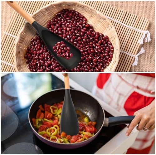 【2 Pack】Silicone Cooking Spoon for Nonstick Cookware - Image 4