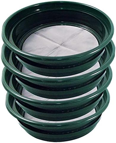 ASR Outdoor 4pc Gold Panning Classifier Screen Set, Mesh Soil Sifter by ASROUTDOOR