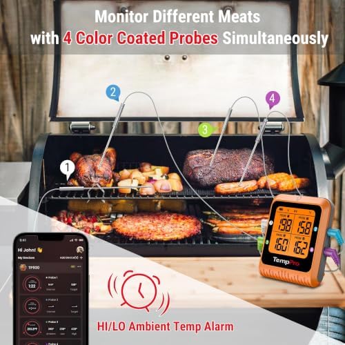 TempPro TempSync 650ft Bluetooth Meat Thermometer - Image 3