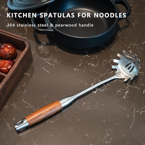 Spaghetti Spoon Stainless Steel, Metal Pasta Spoon - Image 4