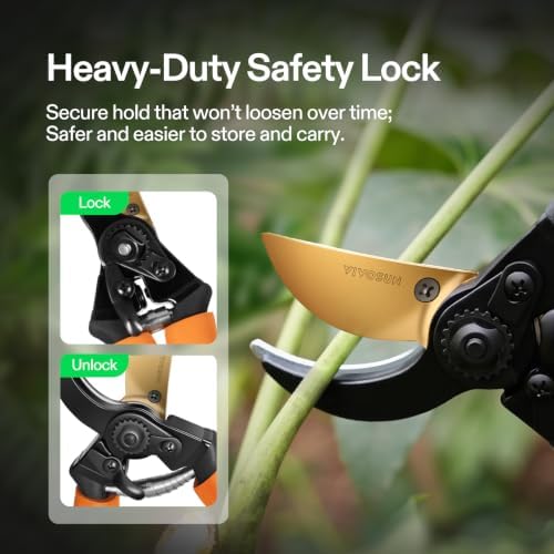 VIVOSUN 8.5" Bypass Pruning Shears - Image 3