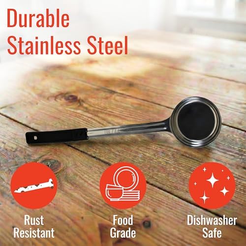 6 oz Solid Stainless Steel Portion Control Ladle Spoodle - - Image 4