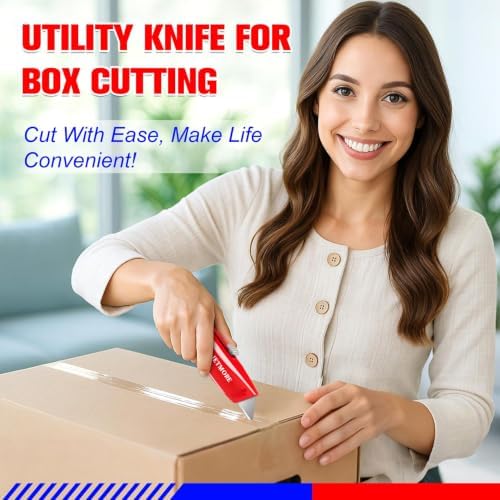 JETMORE 20 Pack Box Cutter Razor Knife Utility Utility Knife - Image 2
