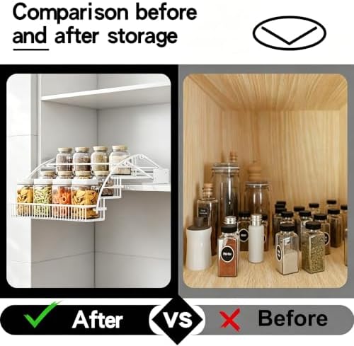 3-Tier Pull Down Spice Rack Organizer Expandable Pull-Out - Image 5