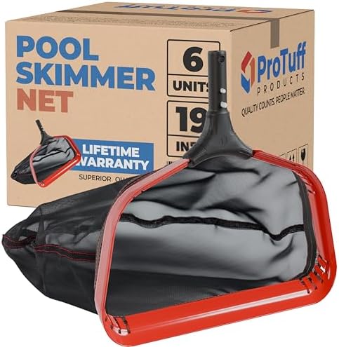 ProTuff 490 Promise 19.5in Pool Leaf Rake Net 6 Pack, Deep Pocket Bag by ProTuffProducts