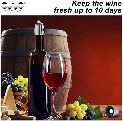 OWO Stainless Steel Wine Bottle Stopper, Reusable Wine Saver - Image 5