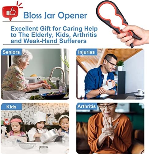 Bloss Jar Opener Bottle Opener for Seniors, Weak Hands and Arthritis - Image 3