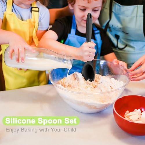 Beieverluck 6 Pack Large Silicone Cooking Spoons 10.8'' Heat Resistant Kitchen - Image 5