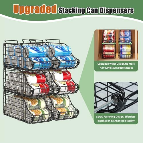 Sonyabecca 8 Pack Stackable Can Organizer - Image 6