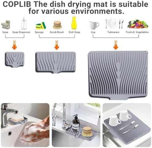Silicone Dish Drying Mat for Kitchen counter - Image 4