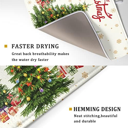 Kawani Christmas Tree Dish Drying Mat 18x24 - Image 3