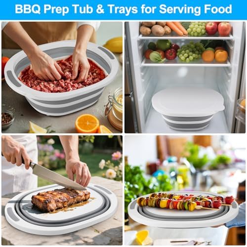 Collapsible Wash Basin, 7.5L Dish Tub Sink Basin Folding Dish Pans - Image 2