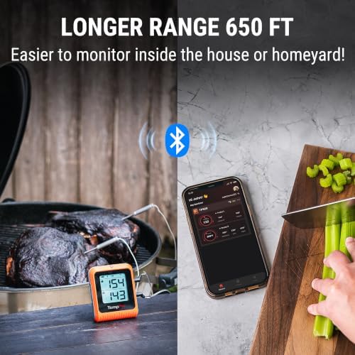 TempPro TempSync 650 ft Bluetooth Meat Thermometer - Image 2