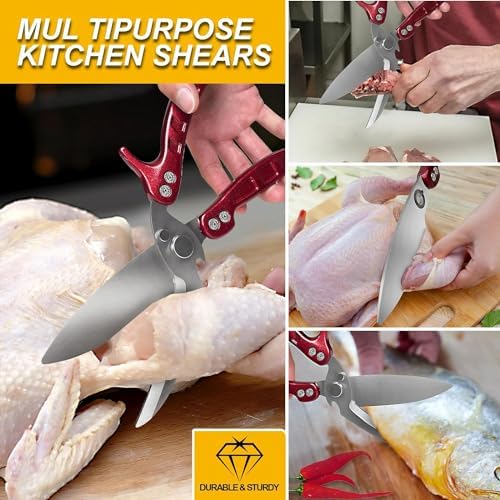 Kitchen Scissors, Poultry Shears Heavy Duty, Heavy Duty Poultry Shears - Image 4