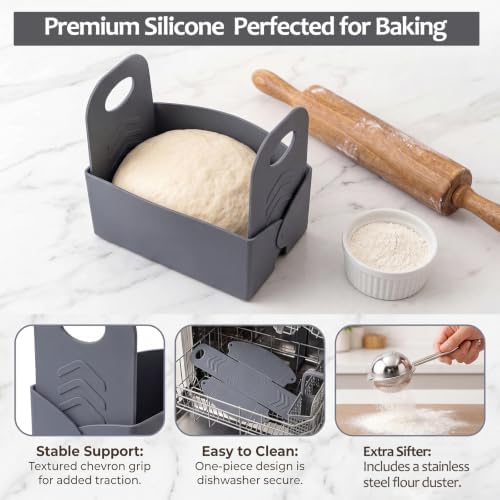 3PCS Pure Silicone Bread Sling for Dutch Oven, Fiberglass Free Sourdough Mat - Image 2