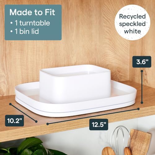 YouCopia MagicTrack Spice Turntable, 2-Tier Rectangle Lazy Susan Organizer - Image 3