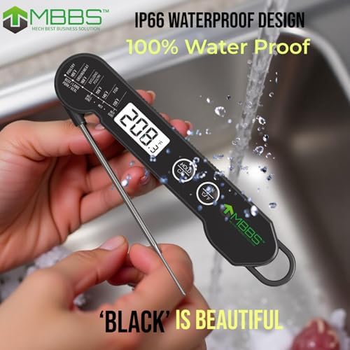 Instant Read Meat Thermometer for Cooking | IP67 Waterproof | Ultra Fast | - Image 4