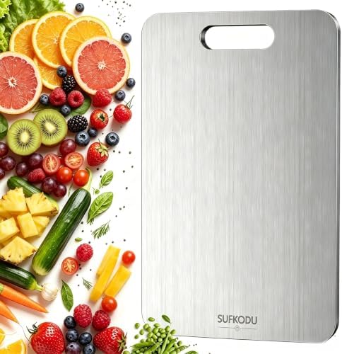 Titanium Cutting Board, 100% Pure Titanium Cutting Boards by Sufkodu