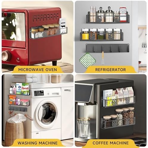 Spice Rack Magnetic for Fridge, Magnetic Fridge Shelf, Spice Shelf, Condiment - Image 6