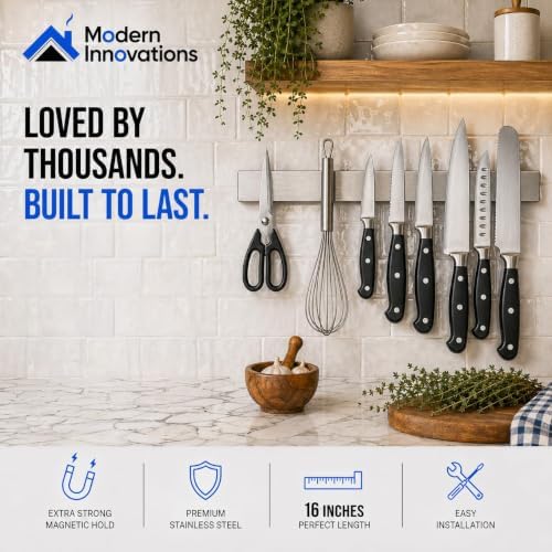 Modern Innovations 16 Inch Stainless Steel Magnetic Knife Bar - Image 5