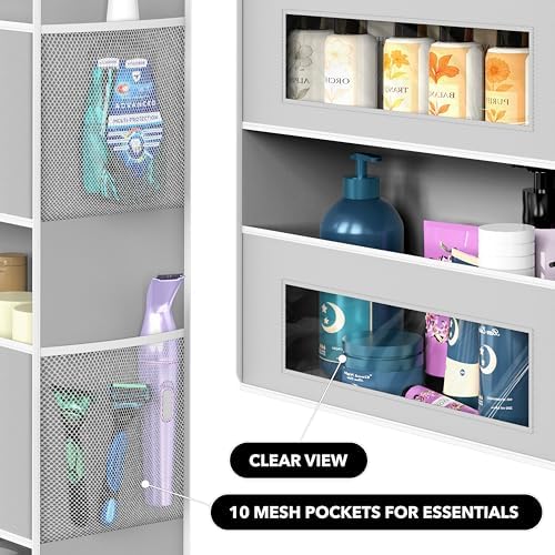 Simple Houseware Large Heavy Duty 5 Pockets Over the Door Organizer - Image 5
