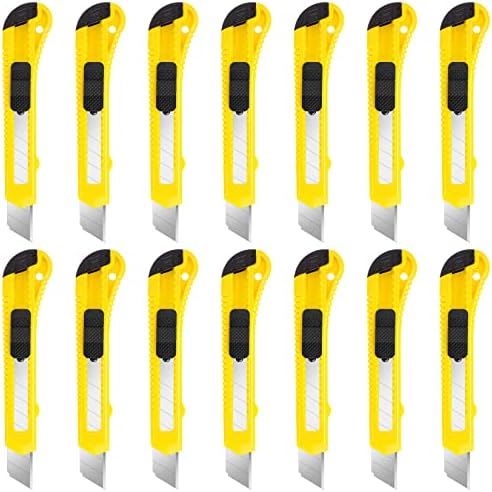 DIYSELF 14 Pack Box Cutter Retractable, 18mm Box Knife, Utility Knife by DIYSELF