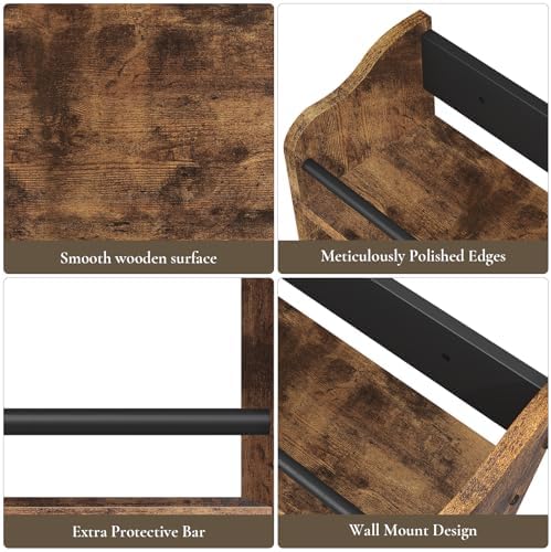Spice Rack for Countertop, Wooden Spice Rack Wall Mounted - Image 4
