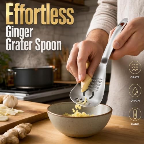 5 in 1 Multifunction Cooking Spoon Stainless Steel Slotted Spoon - Image 2