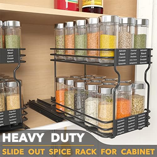 SpaceAid Pull Out Spice Rack Organizer - Image 2