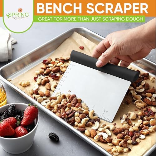 Spring Chef Stainless Steel Bench Scraper & Bowl Scraper Set - Image 2