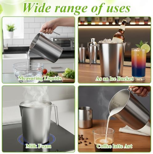 2L 18/8 Stainless Steel Measuring Cup - Image 7