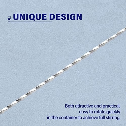 Briout Bar Spoon Cocktail Mixing Stirrers, 12” Long Handle - Image 4