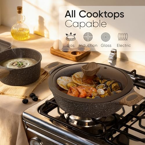 CAROTE 31pcs Nonstick Pots and Pans Set, Cookware Sets - Image 5