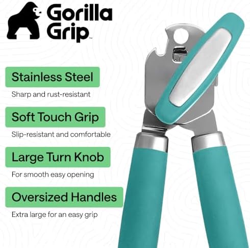 GORILLA GRIP Upgraded Model Stainless Steel Manual Can Opener - Image 2