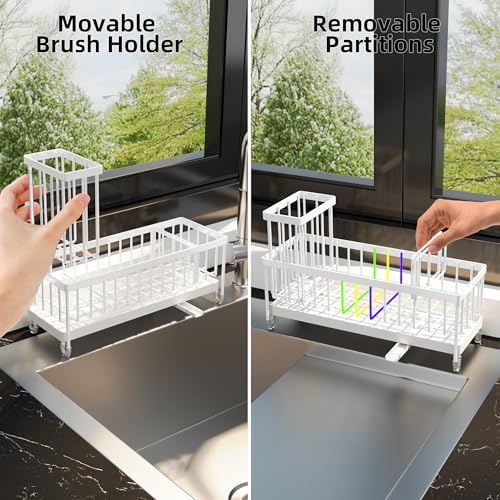 Moforoco Extra Large Kitchen Sink Caddy, Rustproof Sponge Holder - Image 4