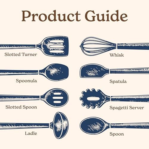 Country Kitchen Non Stick Silicone Utensil Set - Image 3