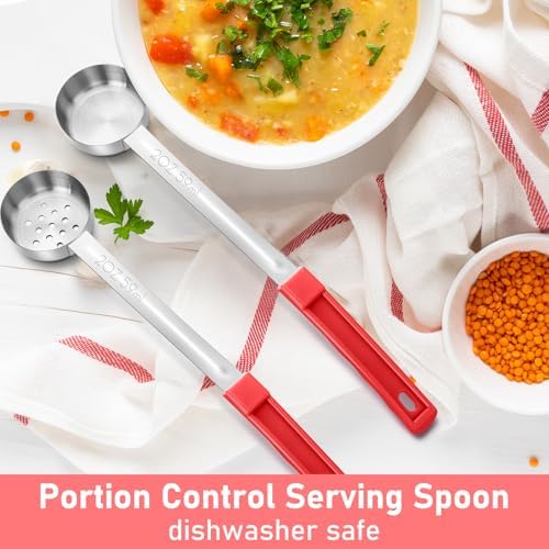 Teenyyou 4 Pcs Portion Control Serving Spoons Measuring Ladles - Image 5