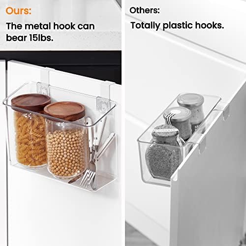 vacane 2 Pack Plastic Over Cabinet Door Organizer - Image 4
