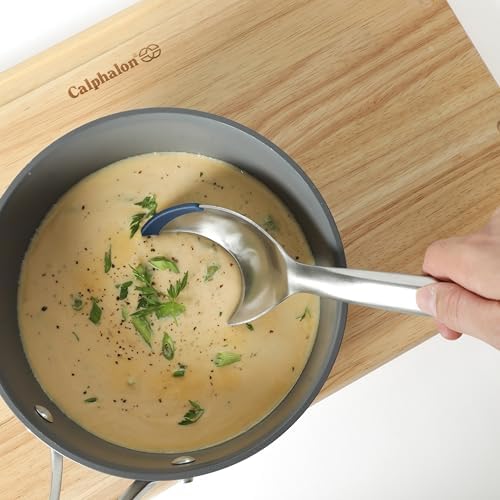 Calphalon Prime Kitchen Spoon, Stainless Steel & Silicone Cooking Spoon - Image 5