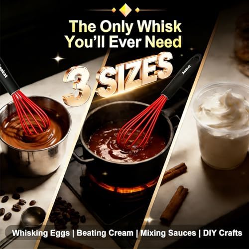 Anaeat Silicone Whisk, Thick Stainless Steel Wire Inner - Image 7